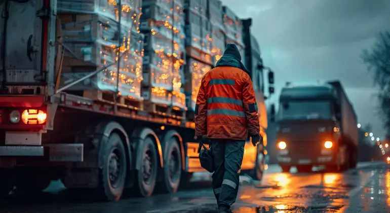 Road Freight Truck Canada